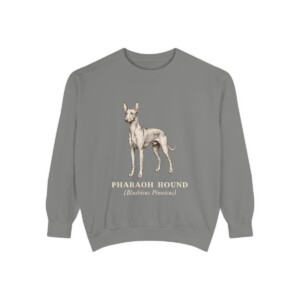 Pharaoh Hound Latin Sweatshirt, Grey, front view