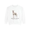 Pharaoh Hound Latin Sweatshirt, White, front view