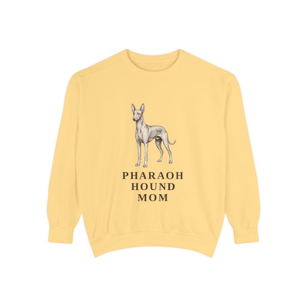 Pharaoh Hound Mom Sweatshirt, Butter, front view