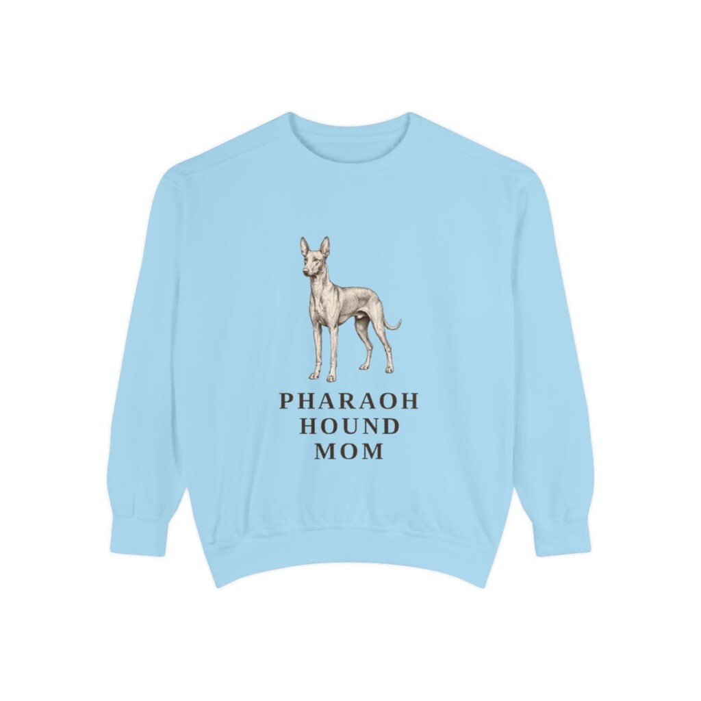 Pharaoh Hound Mom Sweatshirt, Chambray, front view