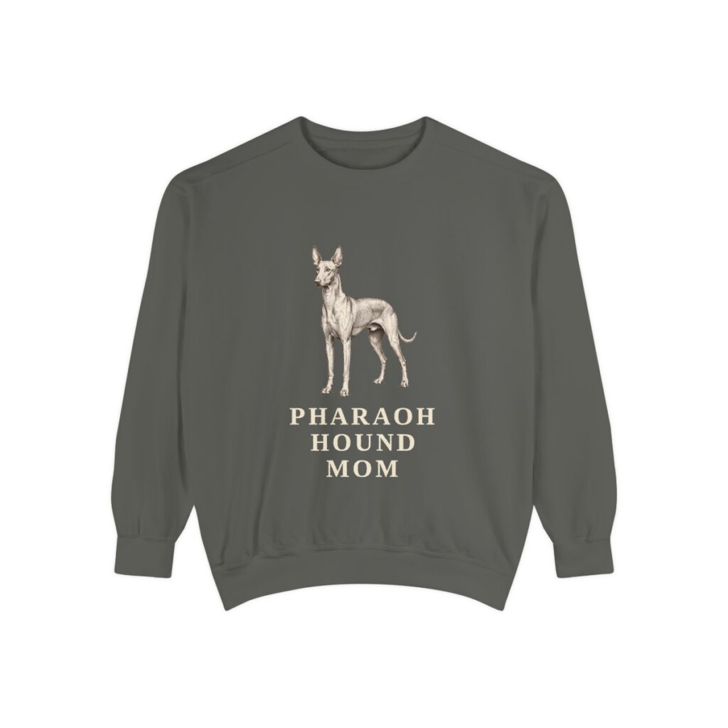 Pharaoh Hound Mom Sweatshirt, Pepper, front view