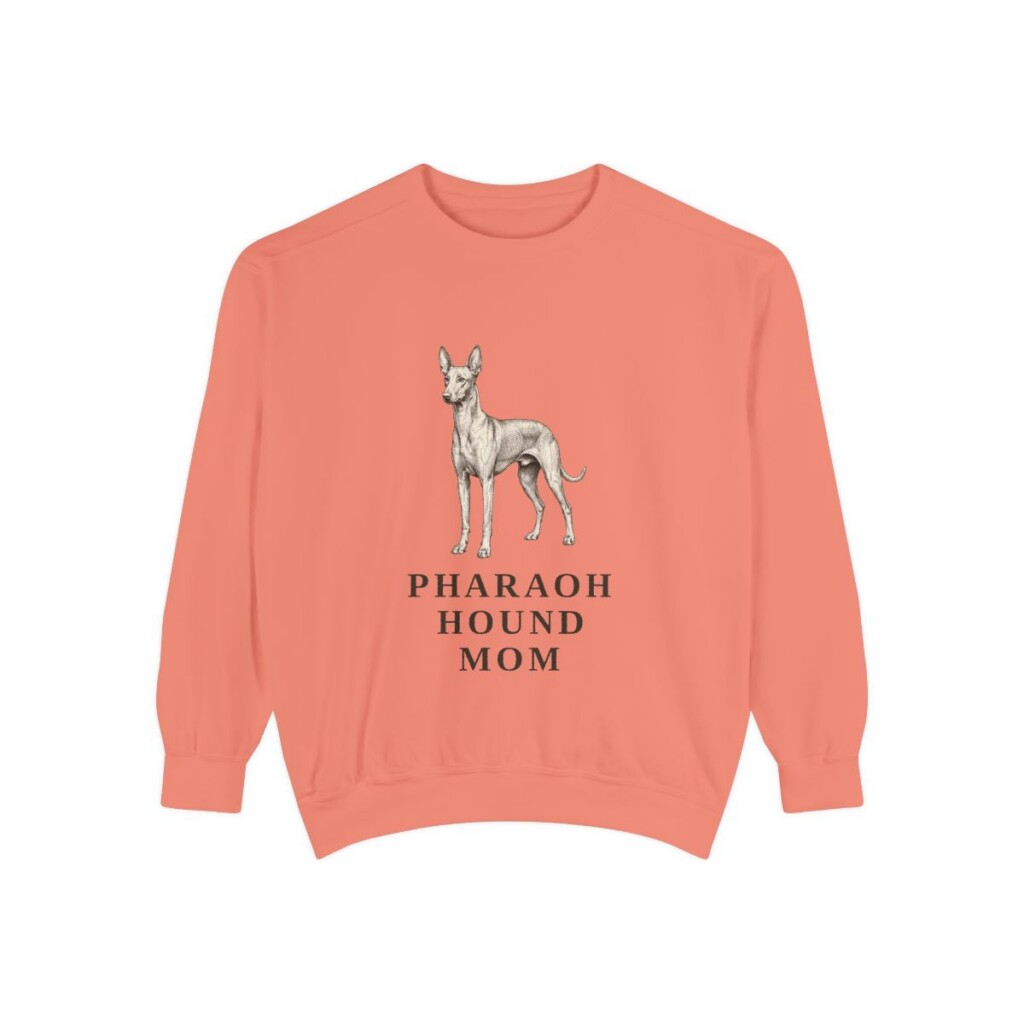 Pharaoh Hound Mom Sweatshirt, Terracotta, front view