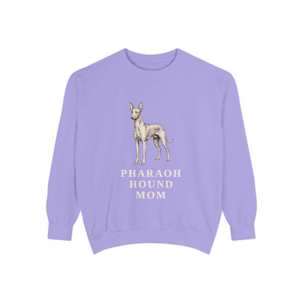 Pharaoh Hound Mom Sweatshirt, Violet, front view