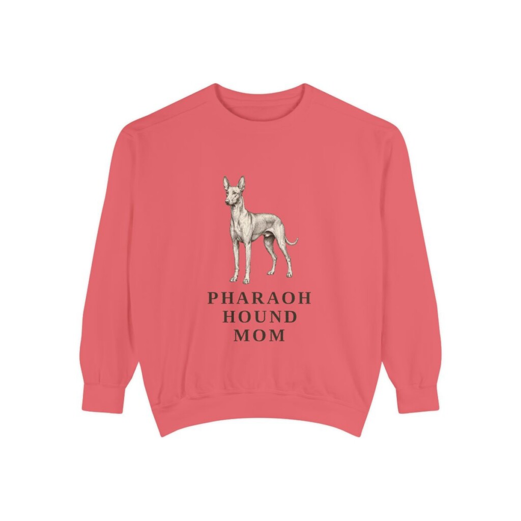 Pharaoh Hound Mom Sweatshirt, Watermelon, front view