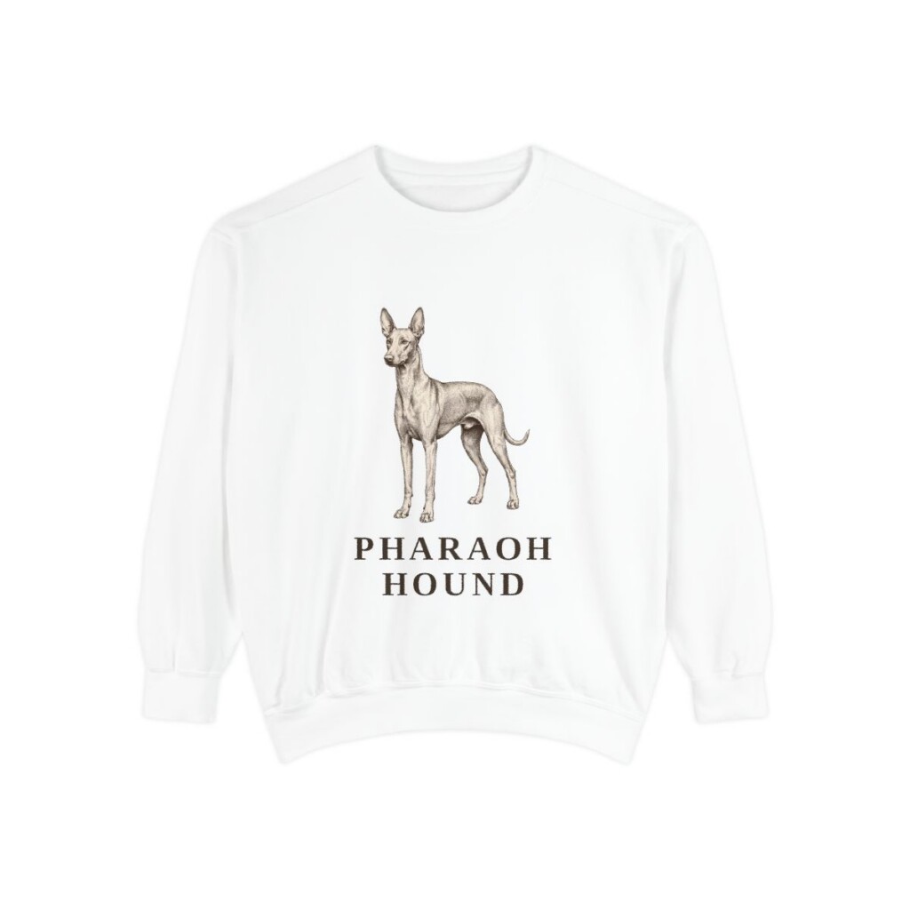 Pharaoh Hound Sweatshirt, White, front view
