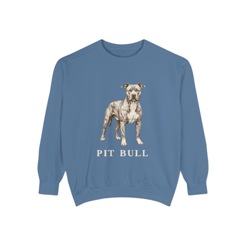 Pit Bull Sweatshirt, Blue Jean, front view
