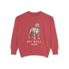Pit Bull Dad Sweatshirt, Crimson, front view