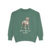 Pit Bull Dad Sweatshirt, Light Green, front view