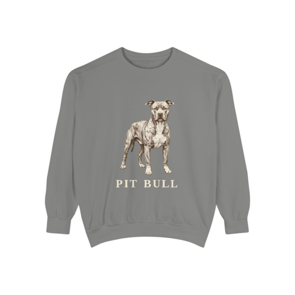 Pit Bull Sweatshirt, Grey, front view