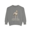 pit-bull-sweatshirt-humor-grey Pit Bull Humor Sweatshirt, Grey, front view