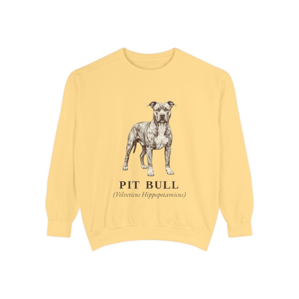 Pit Bull Latin Sweatshirt, Butter, front view