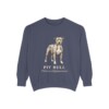 Pit Bull Latin Sweatshirt, Denim, front view