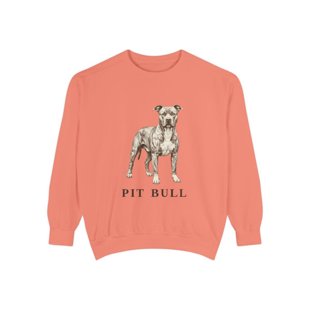 Pit Bull Sweatshirt, Terracotta, front view