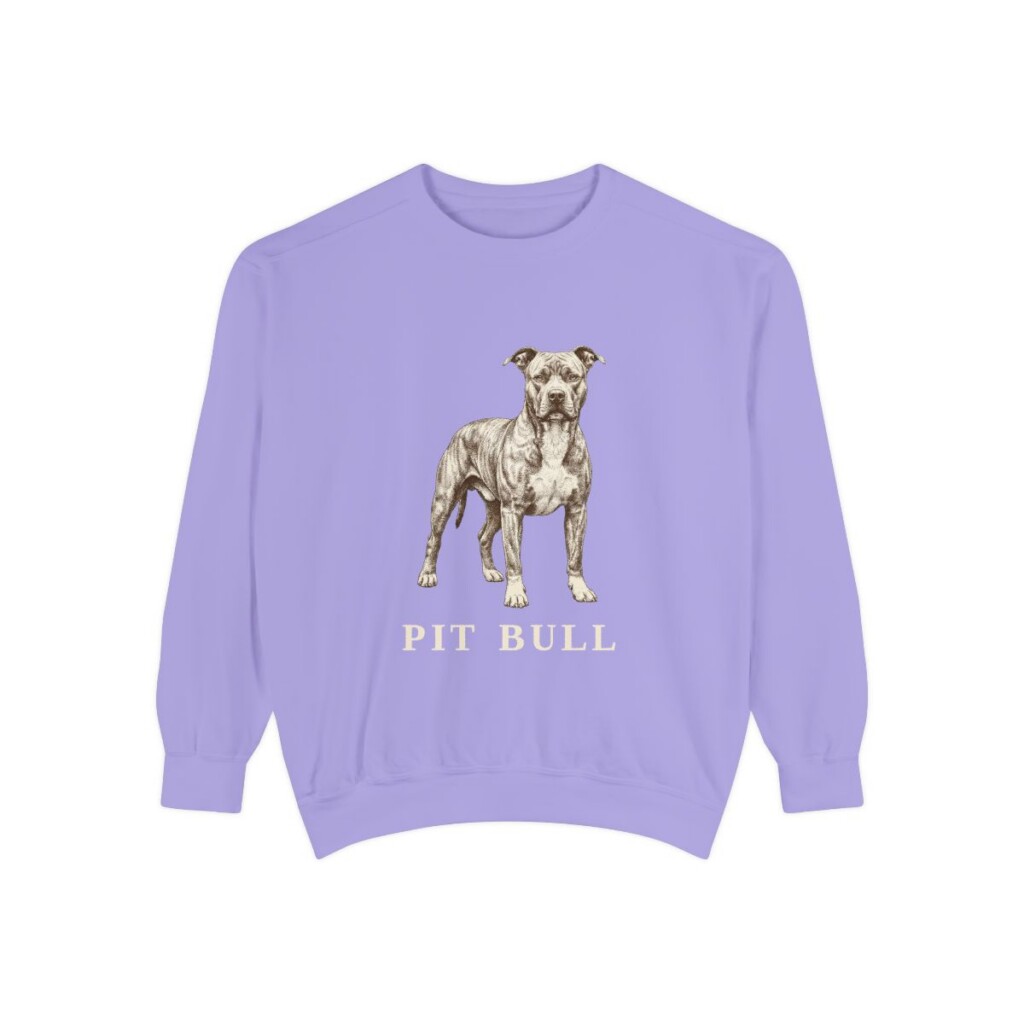 Pit Bull Sweatshirt, Violet, front view