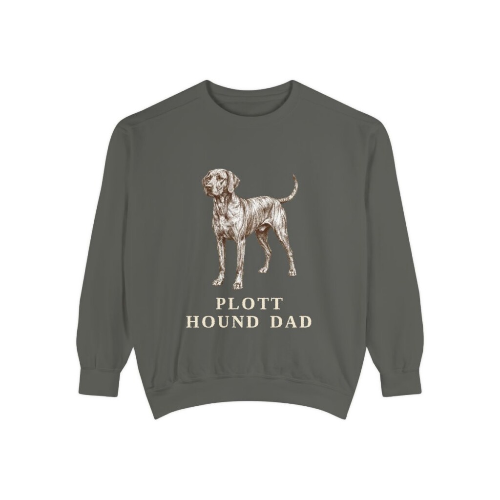 Plott Hound Dad Sweatshirt, Pepper, front view