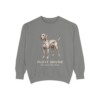 Plott Hound Latin Sweatshirt, Grey, front view