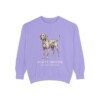 Plott Hound Latin Sweatshirt, Violet, front view
