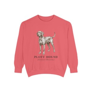 Plott Hound Latin Sweatshirt, Watermelon, front view
