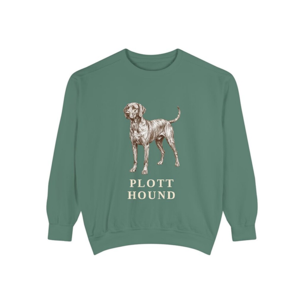 Plott Hound Sweatshirt, Light Green, front view