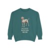Plott Hound Mom Sweatshirt, Blue Spruce, front view