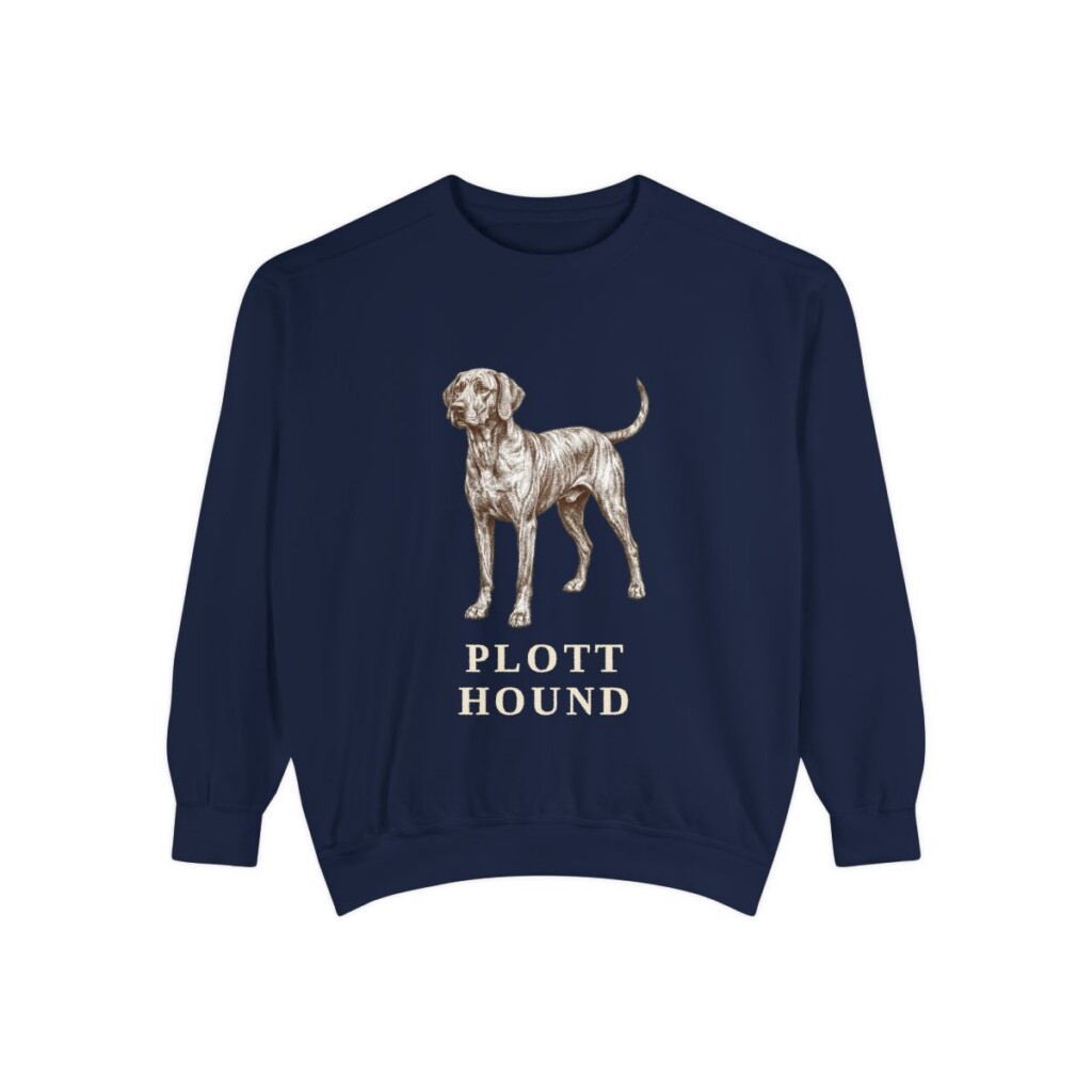 Plott Hound Sweatshirt, True Navy, front view