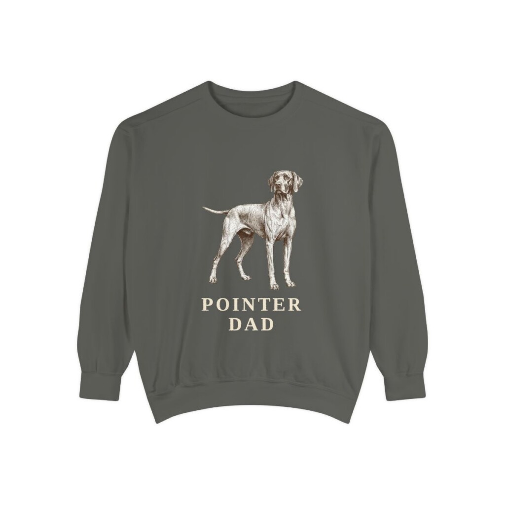 Pointer Dad Sweatshirt, Pepper, front view