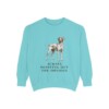 pointer-sweatshirt-humor-chalky-mint Pointer Humor Sweatshirt, Chalky Mint, front view