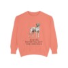 pointer-sweatshirt-humor-terracotta Pointer Humor Sweatshirt, Terracotta, front view