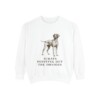 pointer-sweatshirt-humor-white Pointer Humor Sweatshirt, White, front view