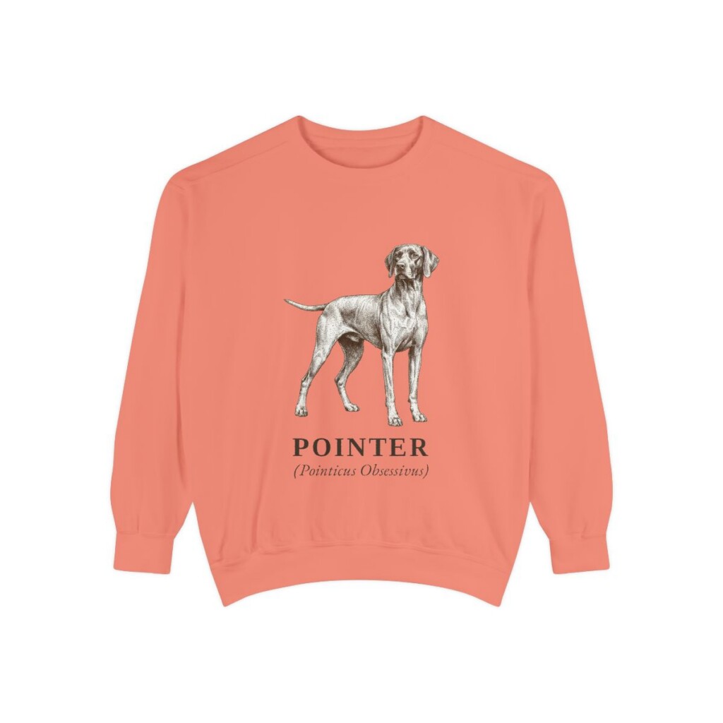 Pointer Latin Sweatshirt, Terracotta, front view