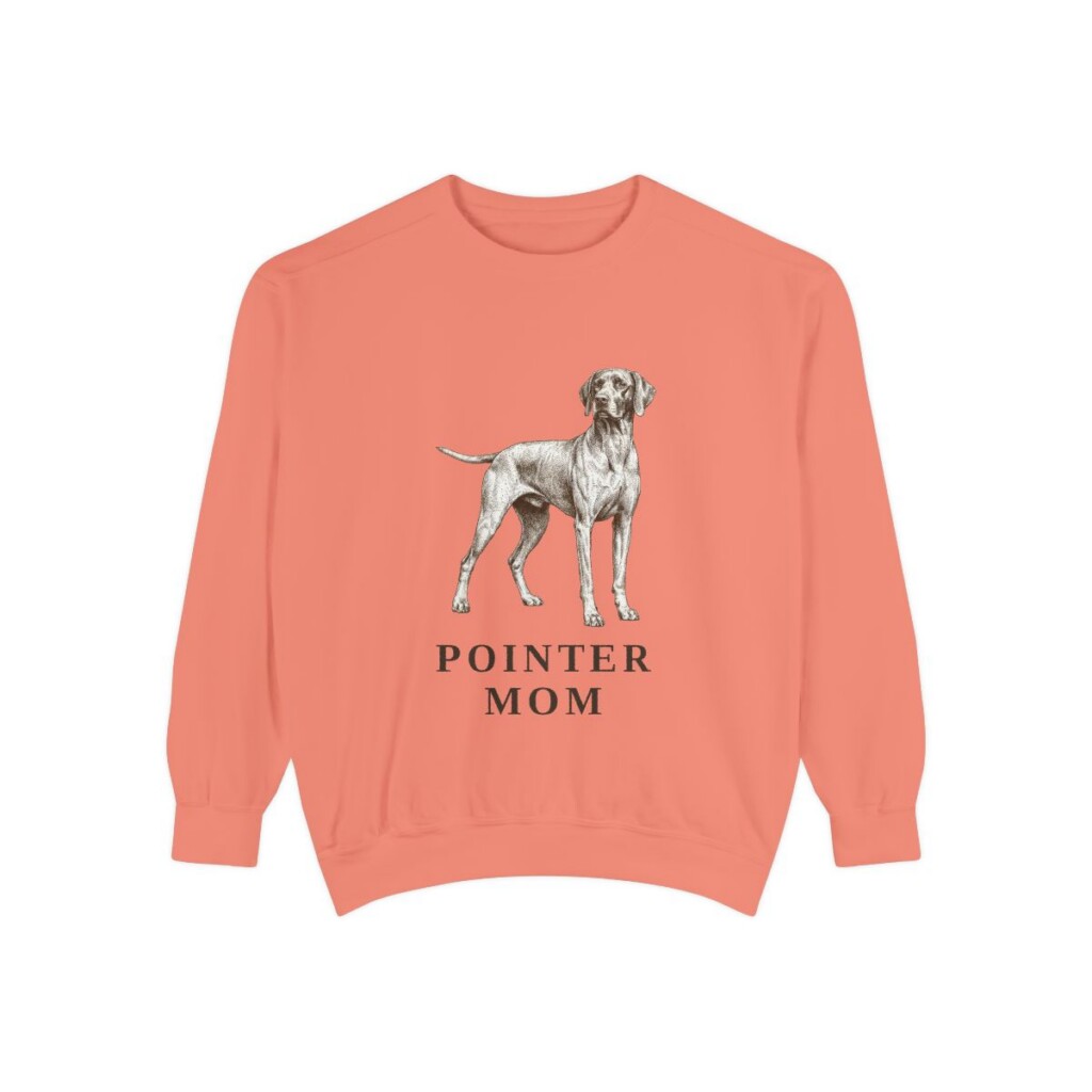 Pointer Mom Sweatshirt, Terracotta, front view