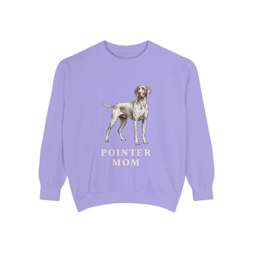 Pointer Mom Sweatshirt, Violet, front view