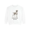 Pointer Mom Sweatshirt, White, front view