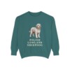 Polish Lowland Sheepdog Sweatshirt, Blue Spruce, front view