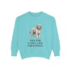 Polish Lowland Sheepdog Sweatshirt, Chalky Mint, front view