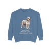 Polish Lowland Sheepdog Dad Sweatshirt, Blue Jean, front view