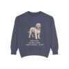 Polish Lowland Sheepdog Dad Sweatshirt, Denim, front view