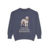Polish Lowland Sheepdog Sweatshirt, Denim, front view