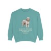 Polish Lowland Sheepdog Humor Sweatshirt, Seafoam, front view