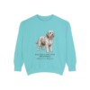 polish-lowland-sheepdog-sweatshirt-latin-chalky-mint Polish Lowland Sheepdog Latin Sweatshirt, Chalky Mint, front view