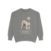 polish-lowland-sheepdog-sweatshirt-latin-grey Polish Lowland Sheepdog Latin Sweatshirt, Grey, front view
