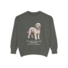 polish-lowland-sheepdog-sweatshirt-latin-pepper Polish Lowland Sheepdog Latin Sweatshirt, Pepper, front view
