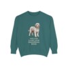 polish-lowland-sheepdog-sweatshirt-mom-blue-spruce Polish Lowland Sheepdog Mom Sweatshirt, Blue Spruce, front view