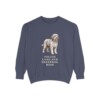polish-lowland-sheepdog-sweatshirt-mom-denim Polish Lowland Sheepdog Mom Sweatshirt, Denim, front view