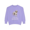 Polish Lowland Sheepdog Sweatshirt, Violet, front view
