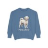 Pomapoo Sweatshirt, Blue Jean, front view