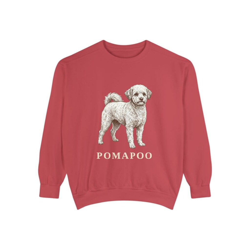 Pomapoo Sweatshirt, Crimson, front view
