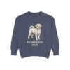 Pomapoo Dad Sweatshirt, Denim, front view