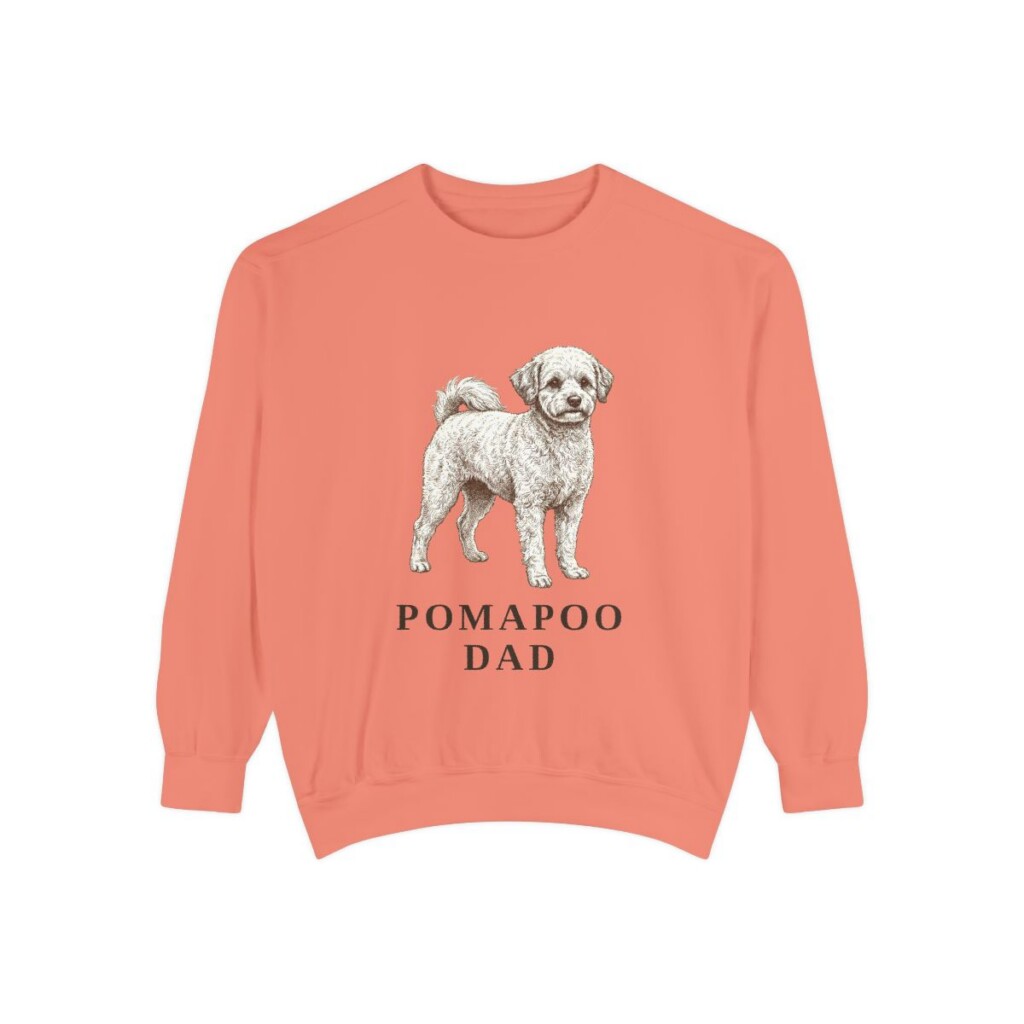 Pomapoo Dad Sweatshirt, Terracotta, front view