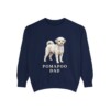 Pomapoo Dad Sweatshirt, True Navy, front view